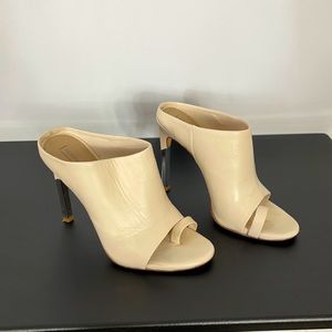 BCBG Leather Heels with metal detail